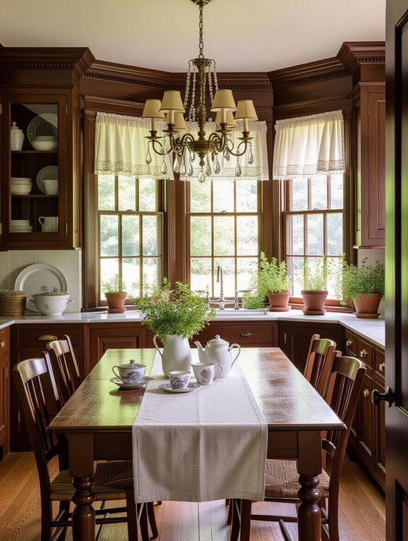 cozy breakfast nook design