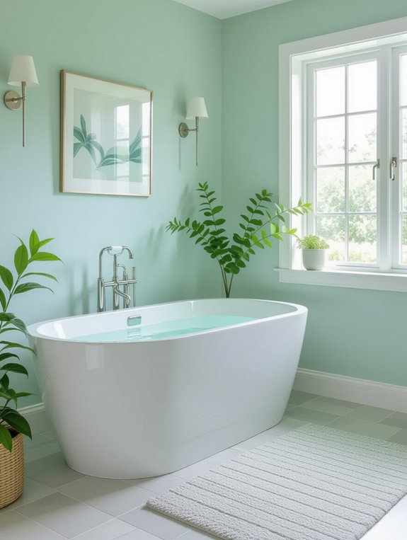 mint green gray elegance