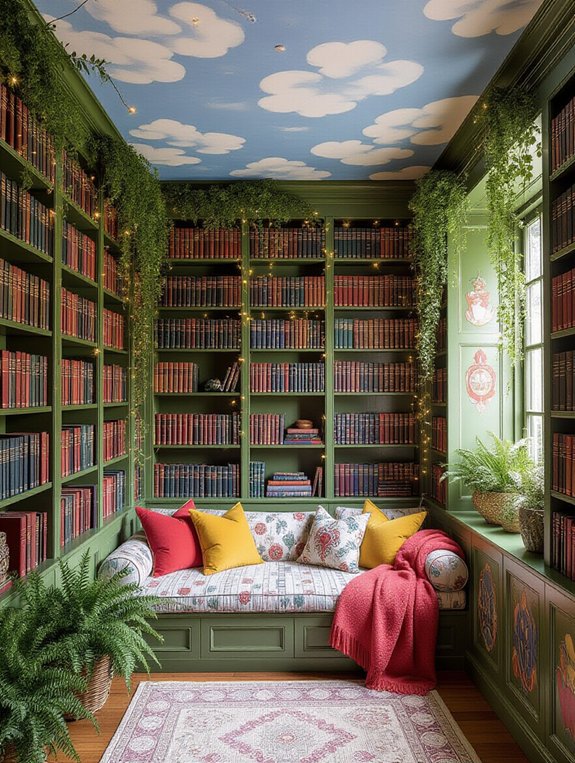 whimsical library decor ideas